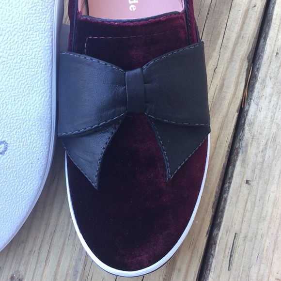 Kate Spade Delise Suede slip on w leather bow 6.5 - Picture 6 of 8